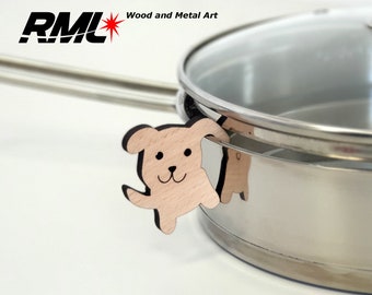 Pot guard - Dog Shape - Lid holder - Steam Vent - Pot Prop - Pot Lid Lift #215