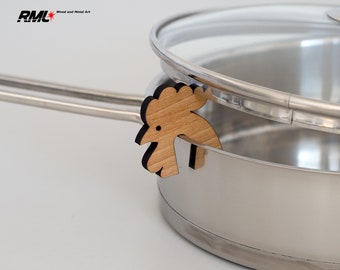 Rooster head Shape - Pot guard - Lid holder - Steam Vent - Pot Prop - Pot Lid Lift #211