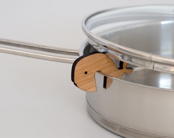 Pot guard - Whale Shape - Lid holder - Steam Vent - Pot Prop - Pot Lid Lift #210