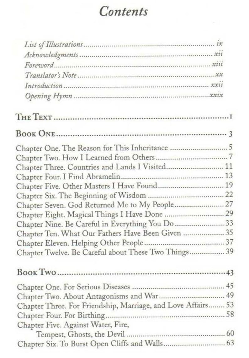 Puede incluir: P&aacute;gina de la tabla de contenidos de un libro, con una lista de cap&iacute;tulos y secciones. El texto est&aacute; en una fuente serif, con t&iacute;tulos y n&uacute;meros de p&aacute;gina. La p&aacute;gina es de color crema, con el t&iacute;tulo "Contents" en la parte superior.