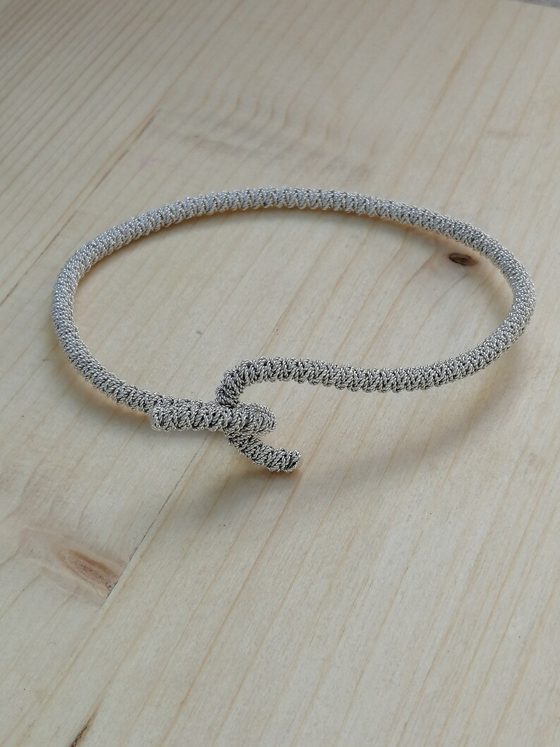 filigree Bridesmaid gift idea 925 silver bracelet twisted wire bracelet braid bracelet