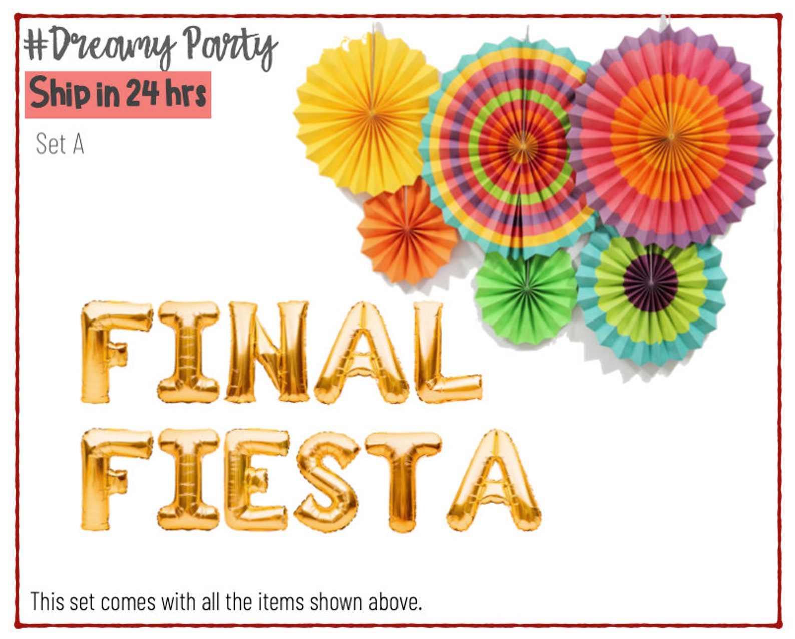Final Fiesta Party Decoration Fiesta Decorations Final Etsy UK