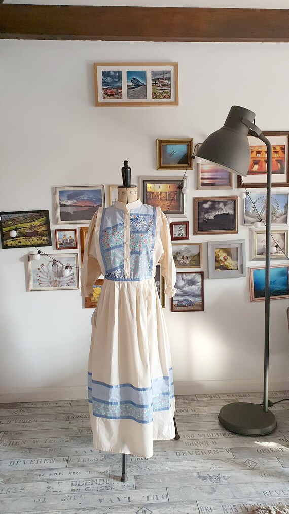 70s Vintage peasant praire dress by Marry Peasant