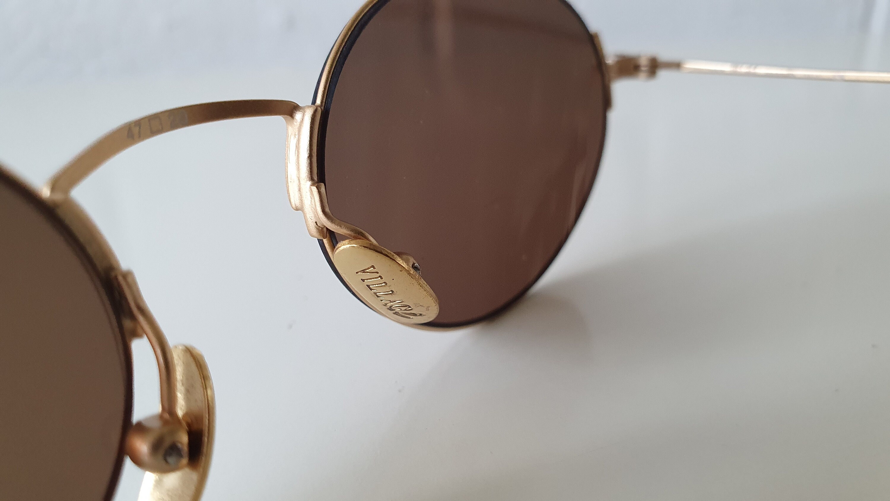 Village by Marcolin vintage sunglasses Vintage Marcolin Village 6241 Red Purple Oval Sunglasses  main image 3