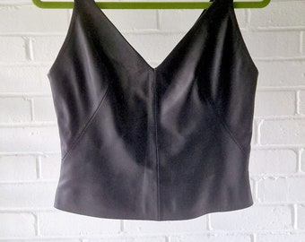 Vintage LOEWE leren bustiertop jaren 90 - maat 40