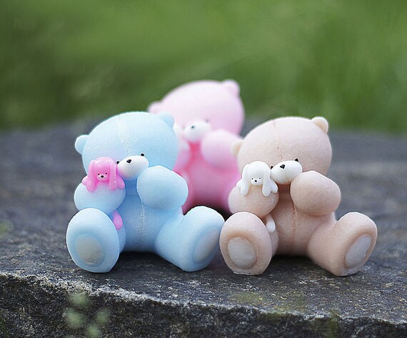 1 PCS 3D Silicone Teddy Bear Mold, Bear Ice Mold, Candle Mold Soap