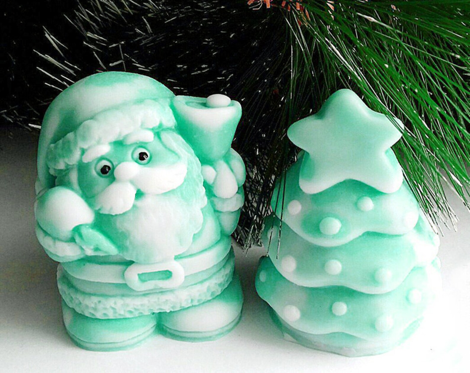 LITTLE SANTA 3D Silicone Mold for Soap Christmas Tree Etsy Israel