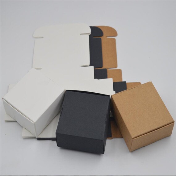 10pcs Mini Paper Box Kraft Paper Handmade Soap Boxes White Etsy