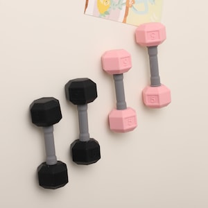Miniature Baby Dumbbell - Custom Name Toddler Dumbbell - Gifts for Fitness Lovers and Baby - Personalized Gripping Toys - Baby Shower Gift