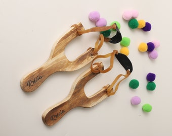 Tirachinas de bolas de fieltro // Tirachinas de juguete para niños, regalo de Navidad para niños, regalo hecho a mano, juguete para exteriores, juego de caza infantil, juguete de camuflaje para niños