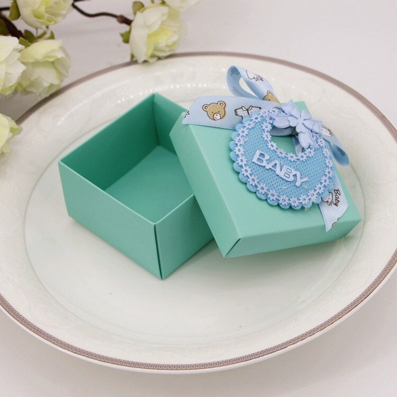 Tiffany Blue And Pink Baby Shower gift boxes Decoration Supplies Birthday Party Favors Gifts Candy Box Sweet Chocolates Gift Box