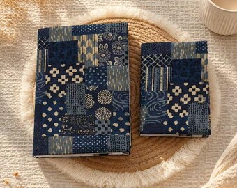 Personalized Daisy Fabric Book Cover, A5 or A6 Notebook Cover with Custom Name