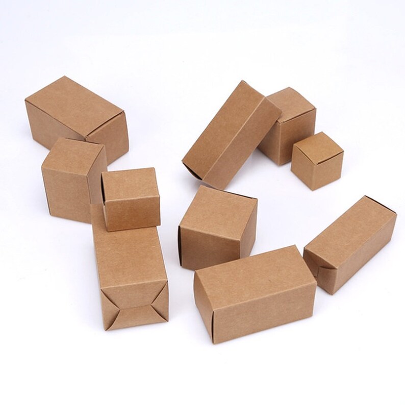 100pcs/los Kraft Papier Verpackung Box ätherisches Öl Etsy