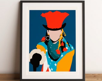 Boy George Pop Art - Minimalist Art Print