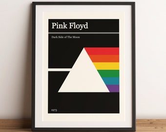 Pink Floyd Art Print Music Poster Minimalist Wall Art