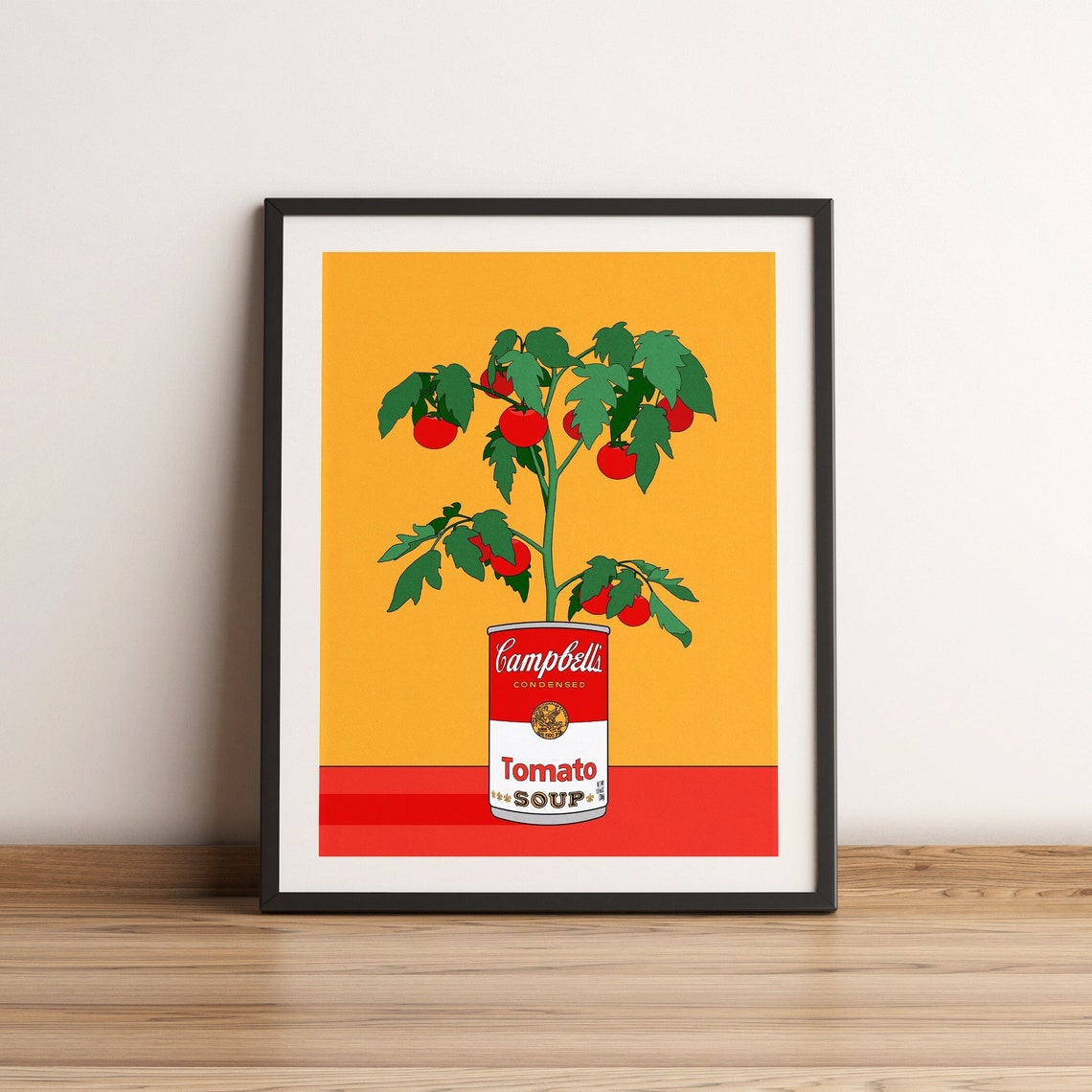 Tomato Plant in Campbells Soup Can | Pop Art | Retro Art Print ...