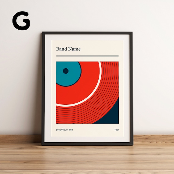 Create Your Own Retro Gig Poster | Minimalist Art Print