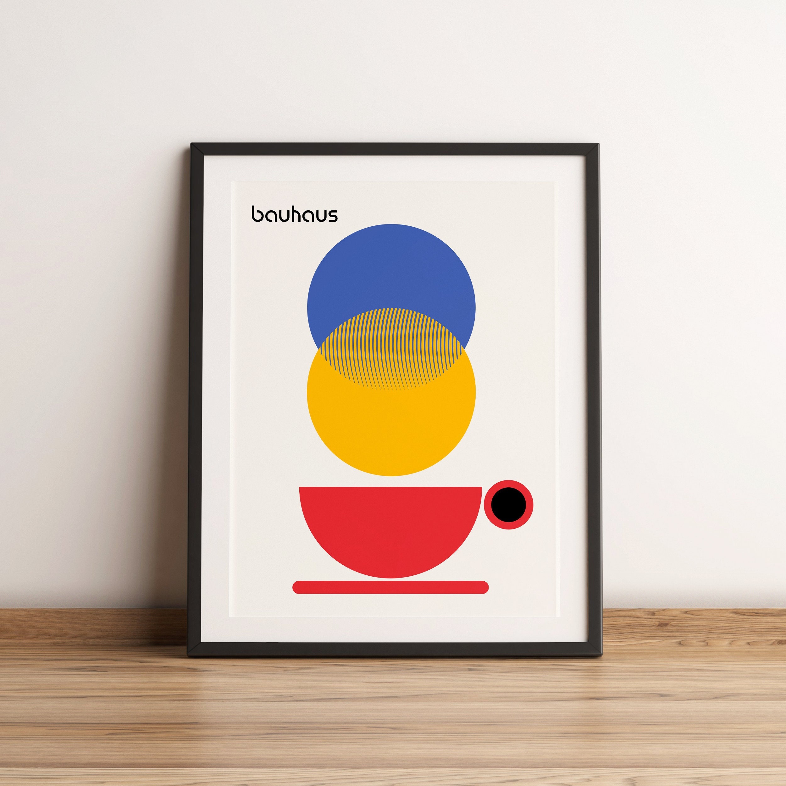 Bauhaus Coffee Poster - Minimalist Art Print - Etsy