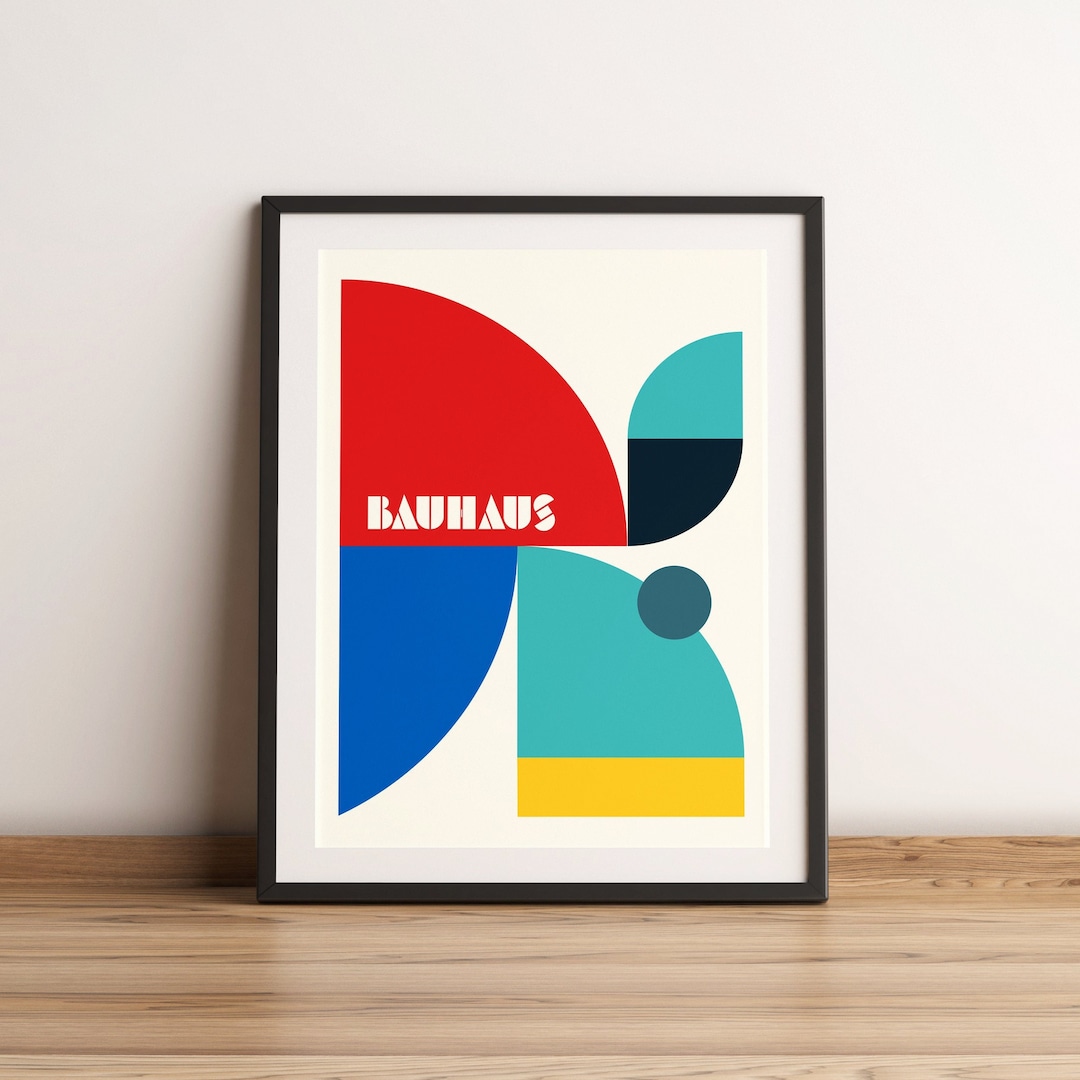 Bauhaus Exhibition Poster - Minimalist Art Print - Etsy