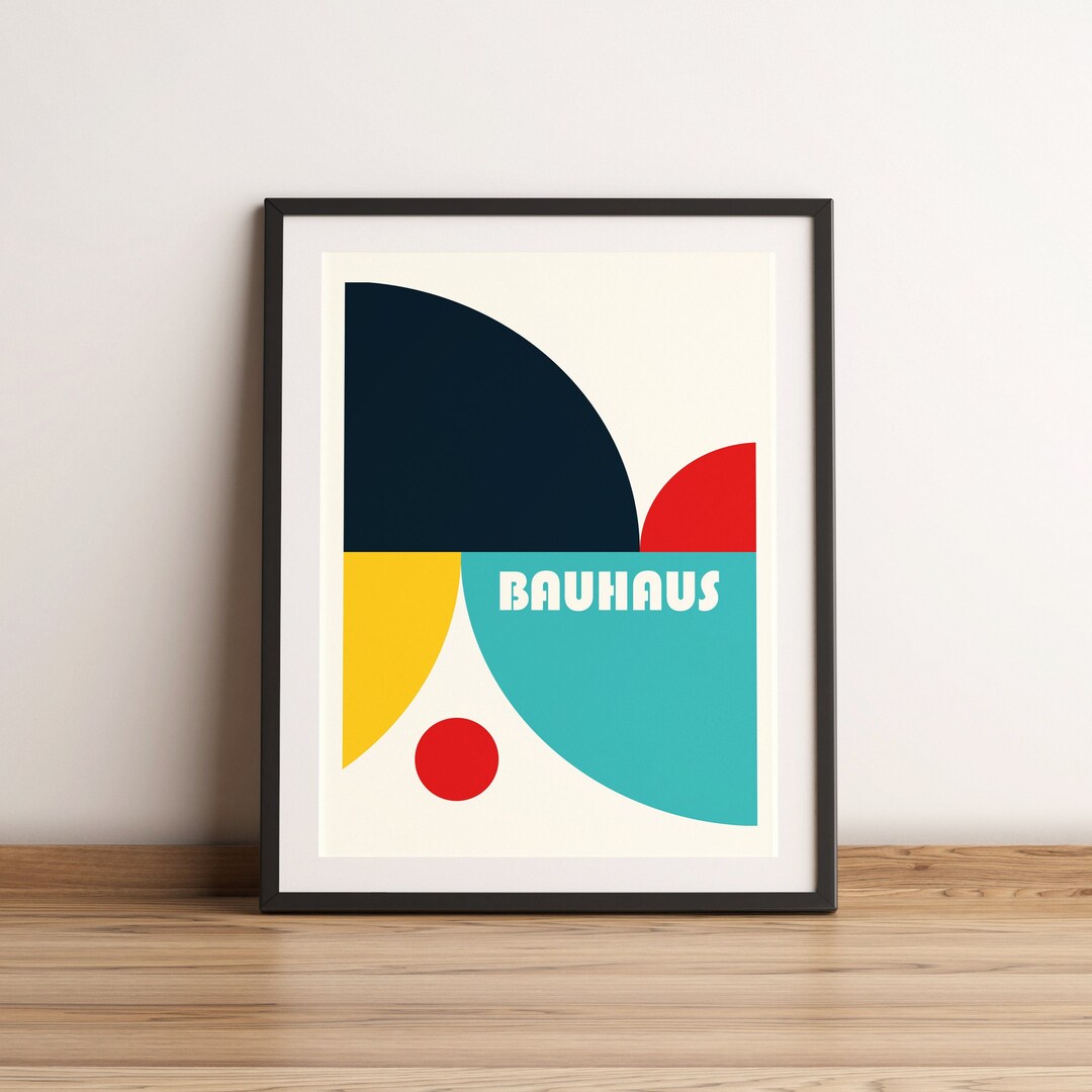 Bauhaus Exhibition Poster - Minimalist Art Print - Etsy