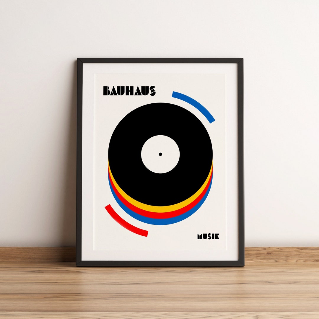 アート・デザイン・音楽 BAUHAUS Bauhaus Music Print | Retro Wall Art & Decor Gift – UNIQQ