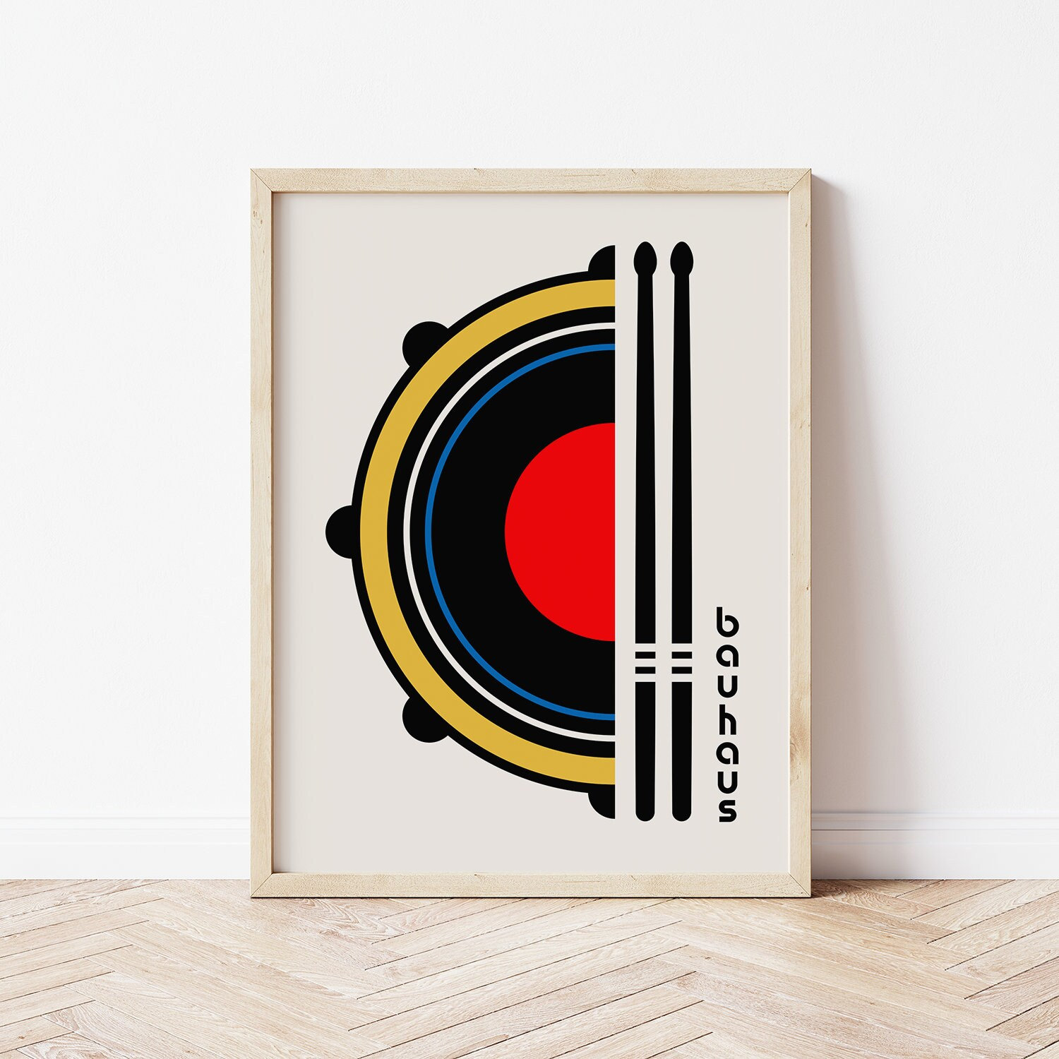 レトロなドラムポスター - Etsy 日本