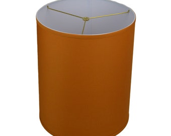 FenchelShades.com Lampshade 14" Top by 14" Bottom by 17" Slant Height Cylinder Drum (Linen Gold)