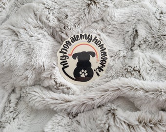 homework dog birthday My Dog Ate My Homework Sticker