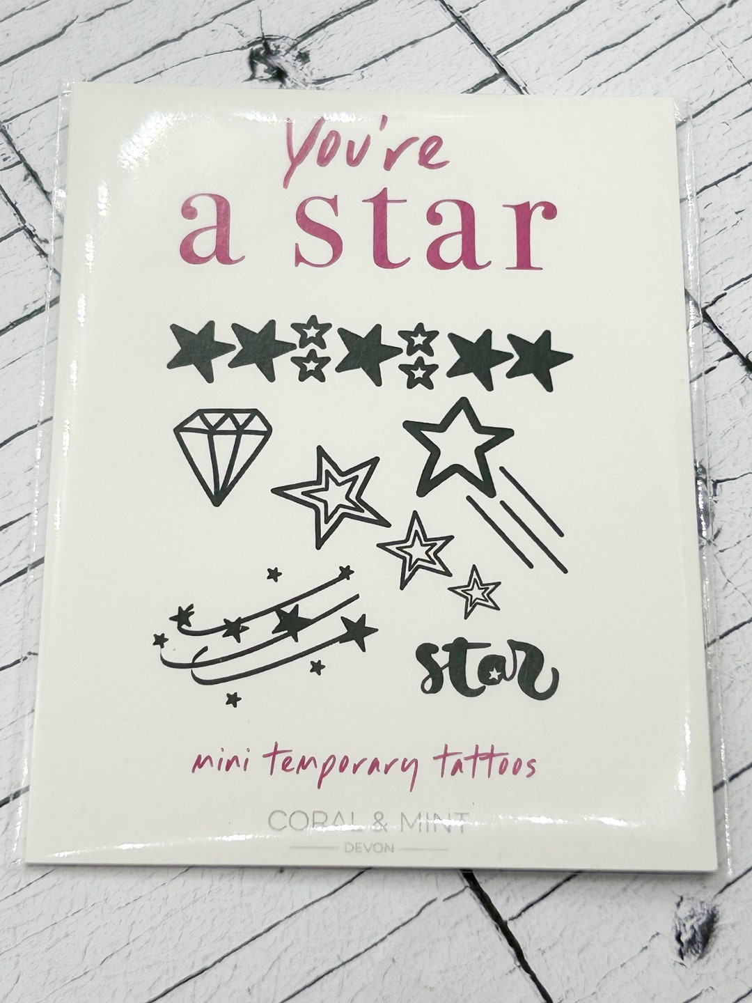 Star Temporary Tattoos You're a Star Tattoos Etsy