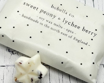 Peony & Lychee Berry Soy Wax Melts - Star Aromatherapy Melts
