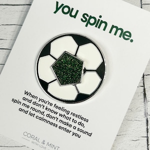 Football enamel pin, Fidget spinner badge, Football badge, Footie badge, Teacher gift
