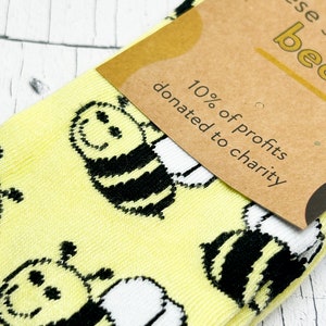 Bee Bamboo socks, Bee socks, Adults size 7-11