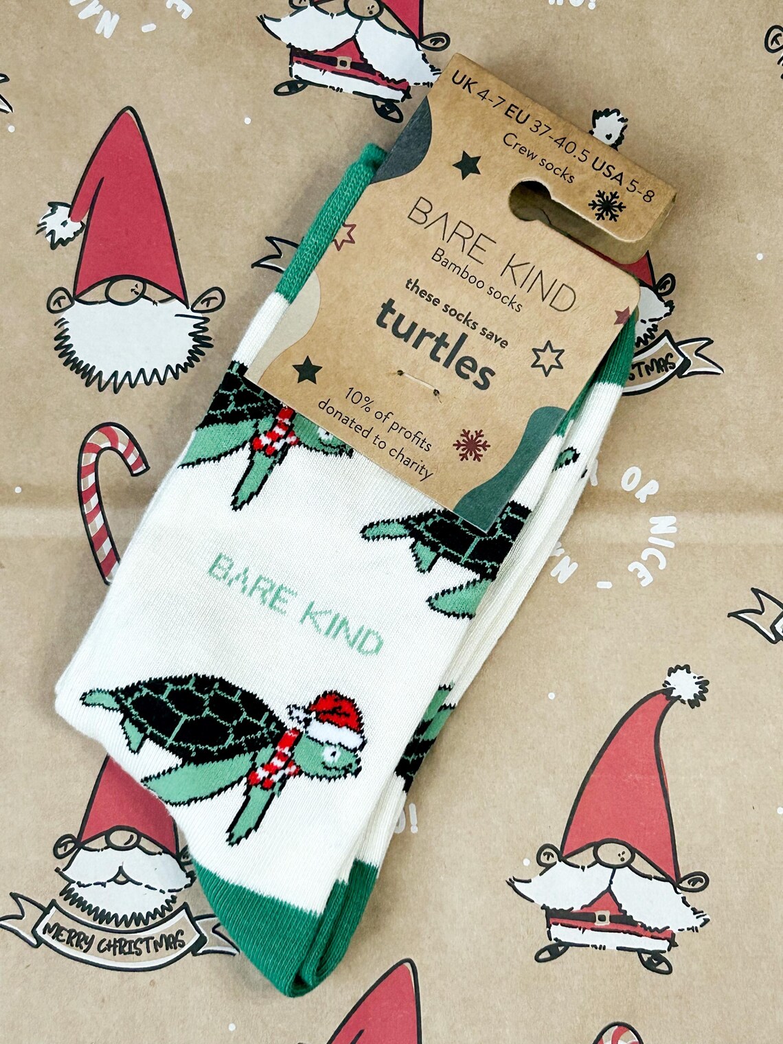 Christmas Turtle Socks, Turtle Socks, Bamboo Socks, Turtle Gift ...