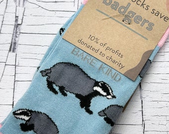 Calcetines Badger Bamboo, Calcetines Badger, Regalo Badger, Adultos 7-11