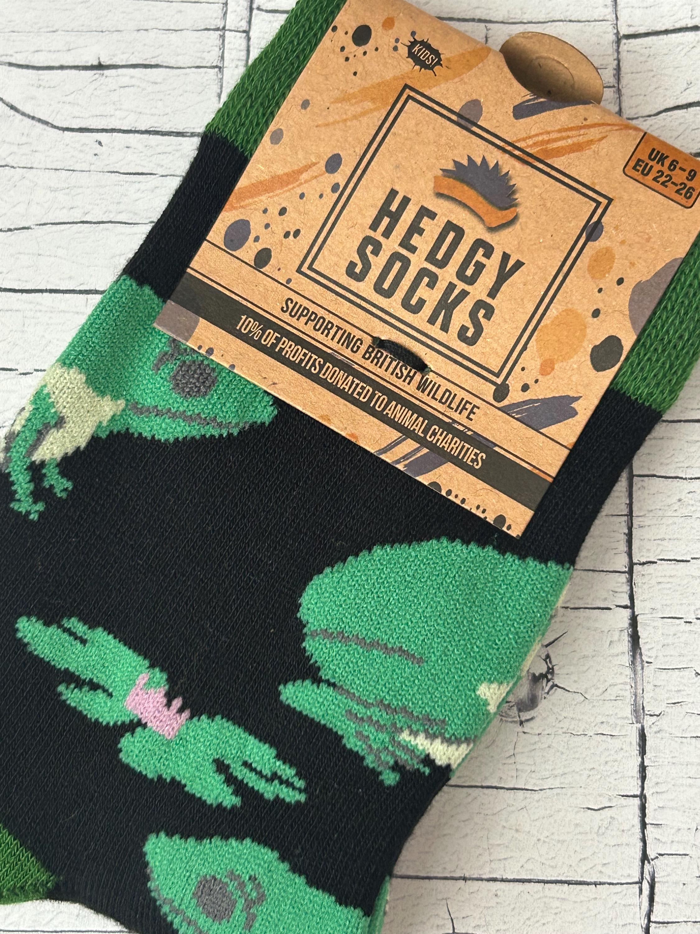 Kids Frog Bamboo Socks - Size 9-12UK (EU 27-31)