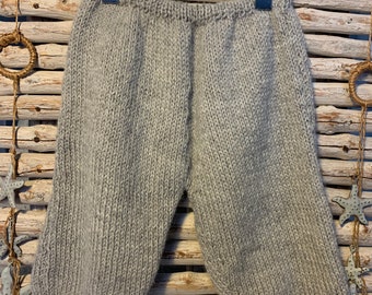 Hand knitted baby joggers (baby alpaca yarn)