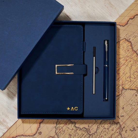 Carnet Personnalisable Gravé - Journal Rechargeable A5 En Cuir Avec Logo Gratuit, Idéal Cadeau Anniversaire, Voyage, Entreprise - Planificateur Personnalisé Nom/date - 8