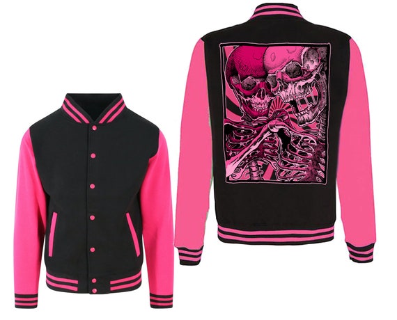 Varsity Jacket Unisex S L XL 2X 3X Pink 