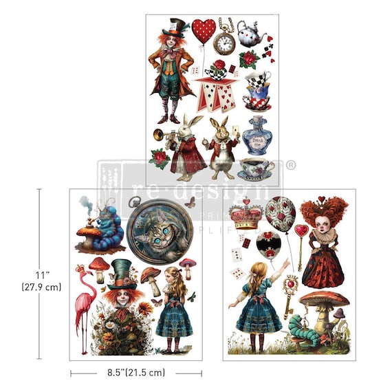 WHIMSICAL REALM ~ Alice in Wonderland Middy Transfer!~ Redesign