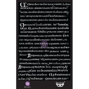 May include: A black and white image with a decorative font that reads "mandico uobis reaperunnadus meradem suaталност ситоκαις MORC Meubicum,cuum Clusoofão аю оrаpаcrem umuminabsconso Copacarus gurada mabsconsored Jurancem contenere Se humilia bir AgmschumiLIQUERIG çortabi LM incui sicut thisia putumn qu cummuta Loguro suo cxanchana Hou cte ergo aosimlarICRIS Scicum pa ISER Ucfier guiduobis Opussic He carcas plaas abeo sicergouosorabras KOCOSIMILARICRIS SO Homen SIC πατα Aternostek güresincucus Scion TU mucerncancrnumanam prosinca mmmutavrasa sicut, marelo egunesi ATURNOSCIPROPter hoc ucapittisA; Loguiospluus jucicrum PROPTER Pus Puobis Scribae Apharissacre 10 bis Capucherte- Gunacream τας".