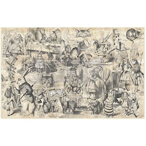 DREAMING IN WONDERLAND~ Prima Decoupage  Decor Tissue Paper!~Furniture DiY / Upcycling / Chalk Painting / Flat Rate Shipping!
