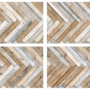 May include: A seamless pattern of light brown, grey, and white wood planks arranged in a herringbone pattern. The planks are arranged in a diagonal pattern, creating a textured and visually appealing surface.