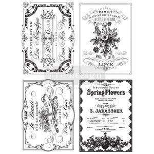 SPRING FLOWERS ~ Redesign with Prima Rub On Decor Transfer!~Furniture DIY / Chalk Painting / Upcycling! ~ Flat Rate Shipping!
