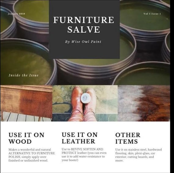 tobacco flower furniture salve TOBACCO FLOWER 10oz or 4oz Wise Owl Furniture Salve ~Rejuvinates, Protects  and Seals Furniture! ~ DiY / Chalk Painting / Flat Rate Shipping