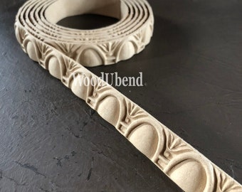 WoodUBend Trim TR718 / 718 / 82.74 x .63" - Bendable,Heatable Furniture Applique/Moulding/Trims/Moldings/DIY/Upcycling/Onlay