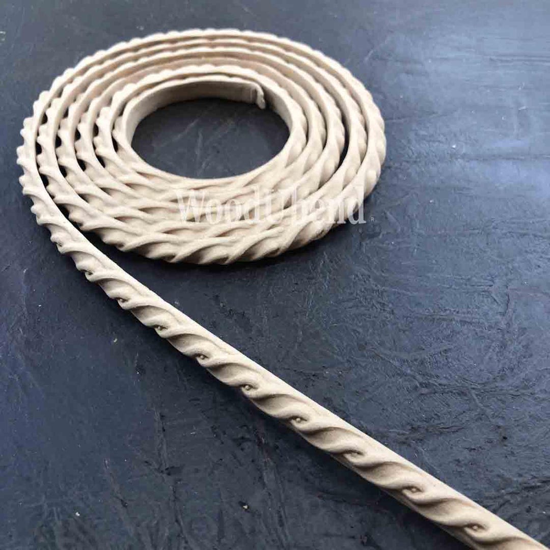 WOODUBEND 735 ~ Cable & Bead TRIM TR735 215x1cm- Wood Mouldings / Mold ...