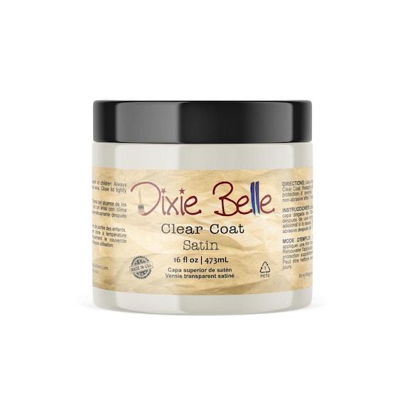 SATIN CLEAR COAT by Dixie Belle!~Furniture DiY/Chalk Painting/upcycling!  Top coat protection! Flat Rate shipping! - Main Image