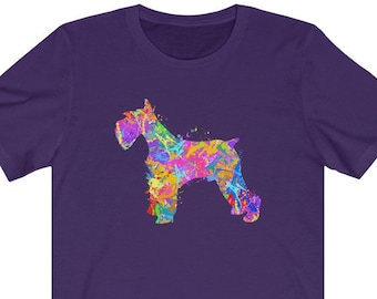 Schnauzer Shirt, Watercolor Splatter, Unisex Shirt, Schnauzer Mom Shirt, Schnauzer Dad Shirt, Schnauzer Lover Gift, Schnauzer Hoodie
