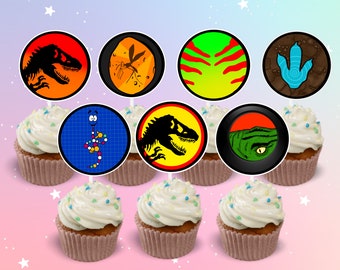 Jurassic Park | Printable Party Jurassic World Cupcake Toppers | Digital Download