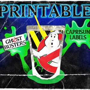 Ghostbusters | Printable CapriSun Labels | Digital Download